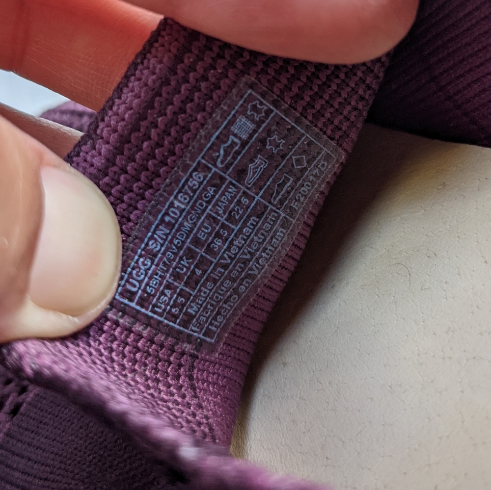 UGG Sammy purple stretch knit slip-on sneakers - Picture 8 of 10